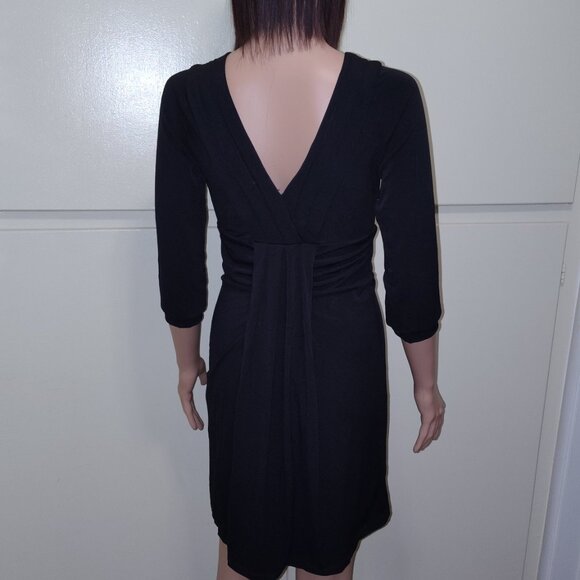 Rachael G. Black Summer Dress with 3/4 Sleeves, Size M and L - Picture 6 of 12